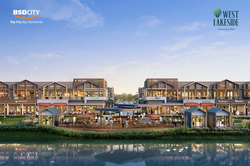 Ruko West Lakeside BSD Danau