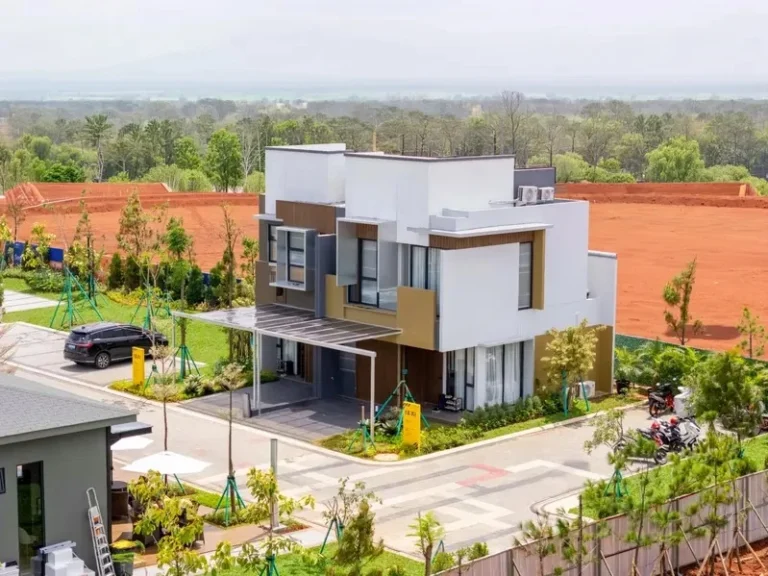 Rumah sudut show unit IZZI di West BSD