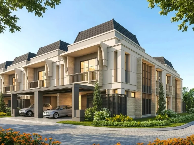 Deretan rumah Monard of The Armont di BSD City