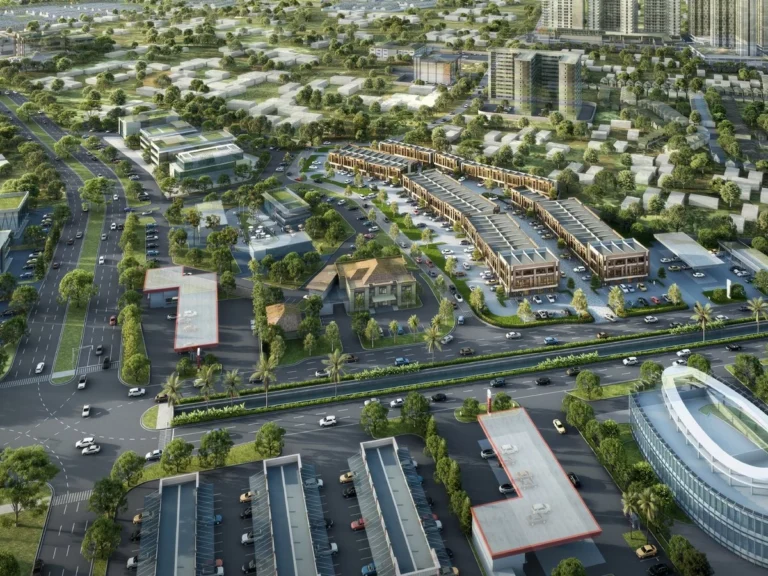 Kawasan Alunara Society Hub dari udara, BSD City