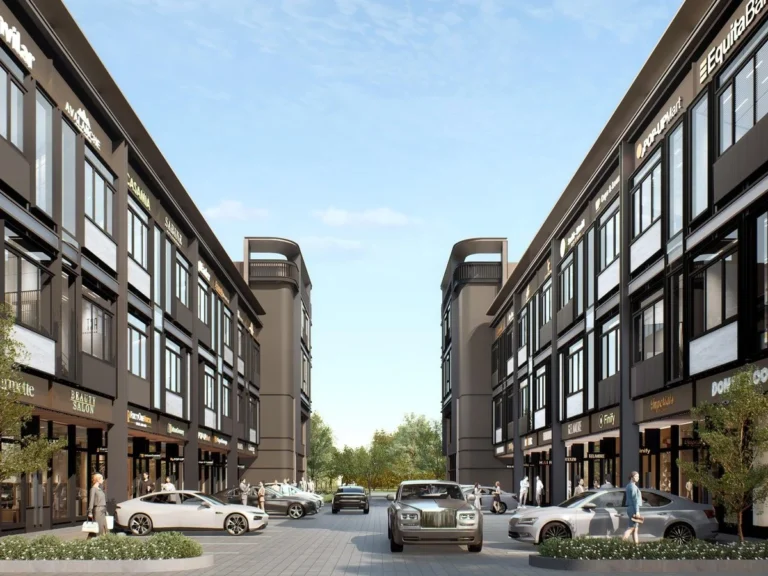 Jalan dua arah antarblok Asterra Business Park