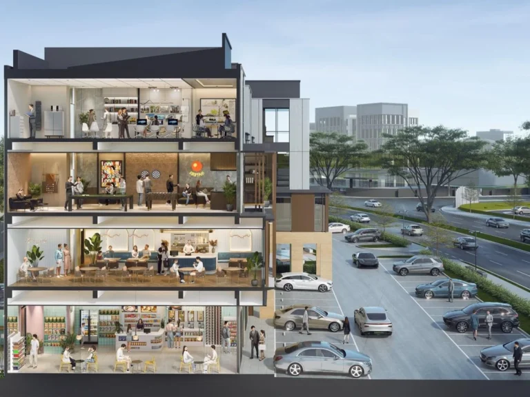 Potongan studio loft Cascade dan isi tiap lantai, BSD City