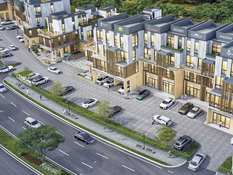 Studio loft Cascade di sebelah North Point NavaPark, dilihat dari atas