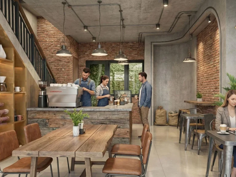Coffee shop di lantai 1 ruko Comersio, BSD City