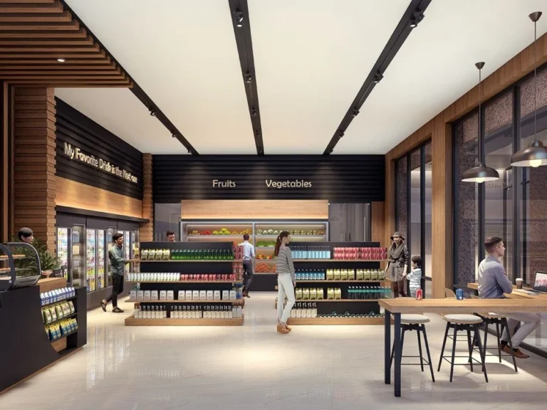 Supermarket di lantai dasar North Point Two, BSD City