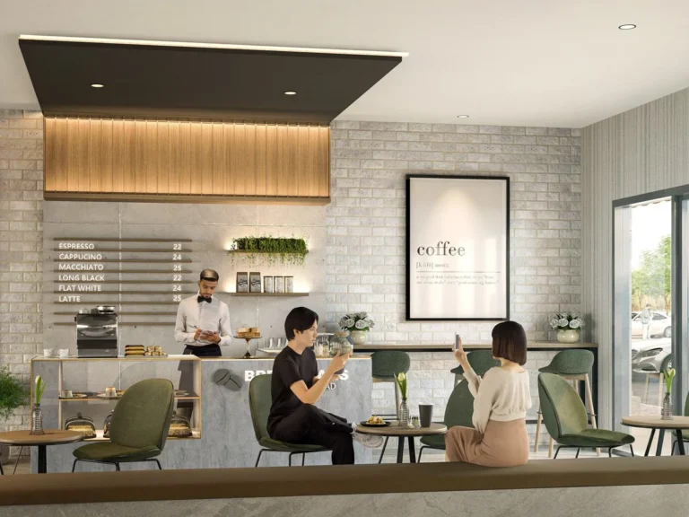 Interior kafe di ruko Vanya Avenue, BSD City