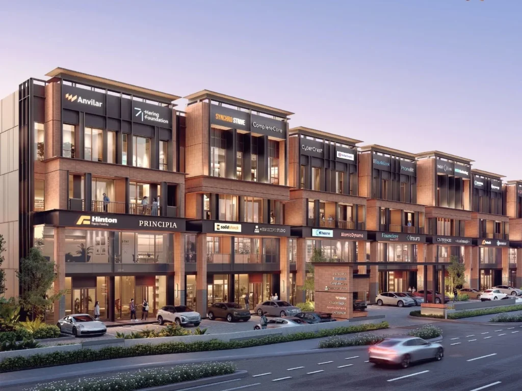 Deretan ruko Tanatara Business Avenue di BSD City